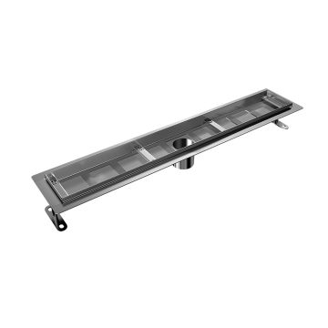 Caniveau linéaire Drain linéaire 42 po inox