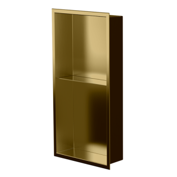 Niche murale de douche Acia 24 po x 12 po PVD or