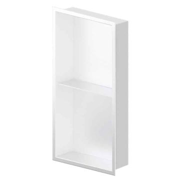 Niche murale de douche Acia 24 po x 12 po blanc mat