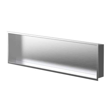 Niche murale de douche Alba 12 po x 48 po acier inoxydable