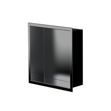 Niche murale de douche Ally 12 po x 12 po PVD noir