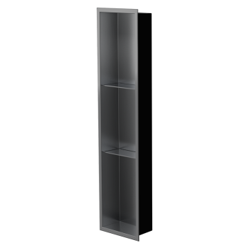 Niche murale de douche Ana 36 po x 8 po PVD noir