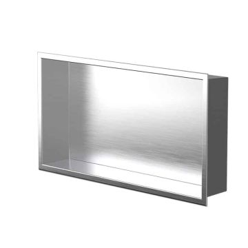 Niche murale de douche Andy 12 po x 24 po acier inoxydable