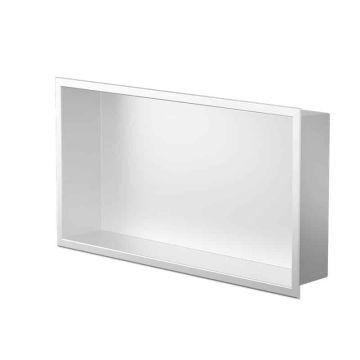 Niche murale de douche Andy 12 po x 24 po blanc mat