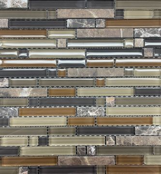Mosaïque Beige Oasis Beige lustré 12 po x 12 po
