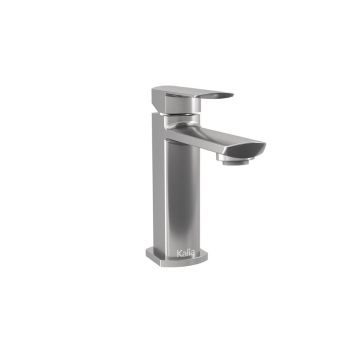 Robinet de lavabo monotrou sans drain Grafik Nickel pur PVS