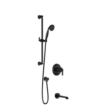PB2 Ensemble de douche Rustik (Valve non-incluse) 60 po Noir