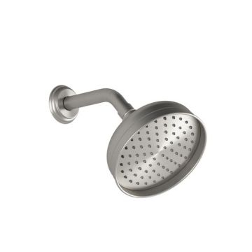 Pommeau de douche 6 Rustik 1/8 po Nickel pur PVS