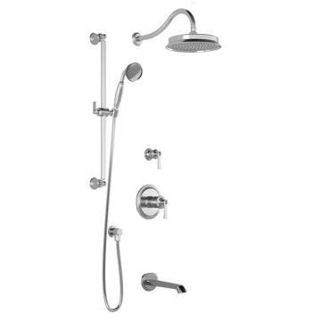 TD3 Ensemble de douche Rustik 60 po Chrome