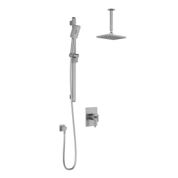 TCD1 Ensemble de douche SquareOne 60 po Chrome