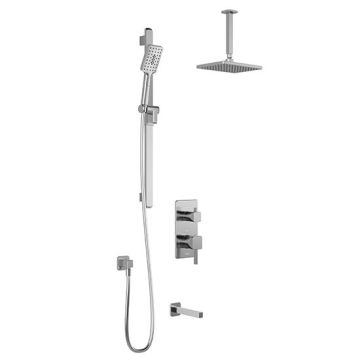 TD3 Ensemble de douche SquareOne 1/2 po Chrome
