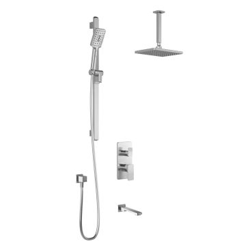 TD3 Système de douche thermostatique Kareo 1/2 po Chrome