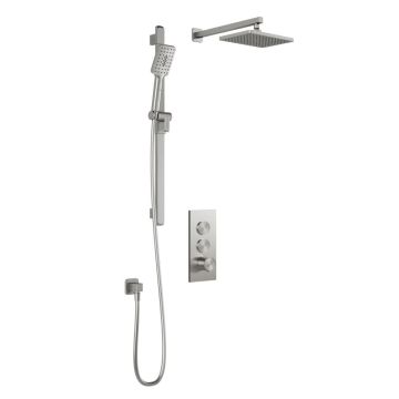 TB2 Ensemble de douche SquareOne 60 po Nickel pur PVS