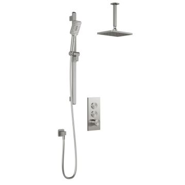 TB2 Ensemble de douche SquareOne (sans valve) 60 po Nickel pur PVS