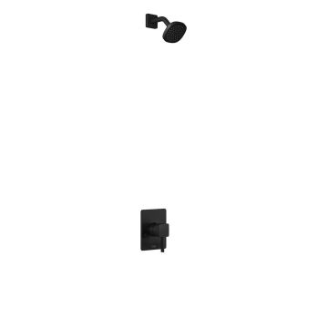 PB5- Système de douche à pression équilibrée Sobrio 4 po Noir mat