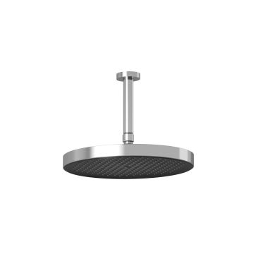 Plus Tête de pluie ronde Moroka de 300 mm (11 13/16 po) avec bras vertical Chrome