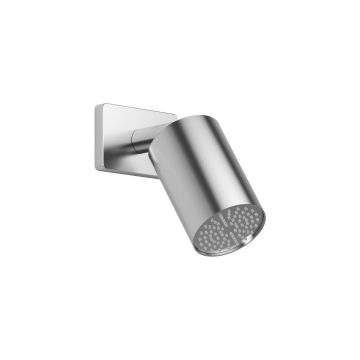Pommeau de douche et bras de fixation mural Folo (110 mm) avec garniture carrée Chrome