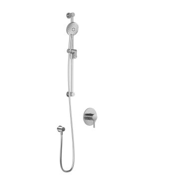 PB1 Système de douche à pression équilibrée RoundOne (Sans valve) 60 po Chrome