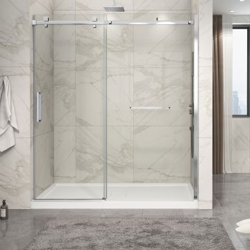 Porte de douche Piazza 2.0 72 po en alcôve Chrome
