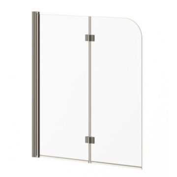 Écran de baignoire pivotant Flip 46 po x 56 po Nickel brossé