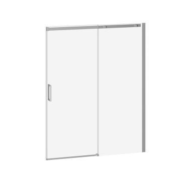 Porte de douche coulissante Vivio 60 po x 75 po Chrome