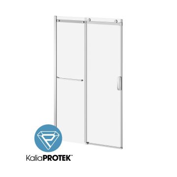 Porte de douche coulissante K3 48 po x 77 po et barre à serviette
