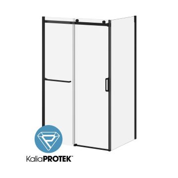 Porte de douche coulissante K3 48 po x 77 po avec panneau de retour 36 po