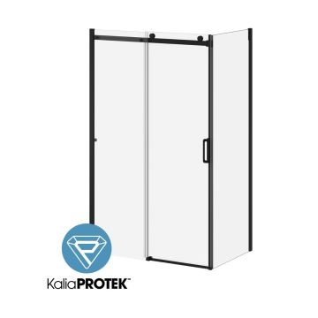 Porte de douche coulissante K3 48 po x 77 po avec panneau de retour 32 po