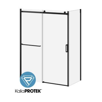 Porte de douche coulissante K3 60 po x 77 po avec panneau de retour 32 po