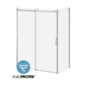 Porte de douche coulissante K3 60 po x 77 po avec panneau de retour 36 po
