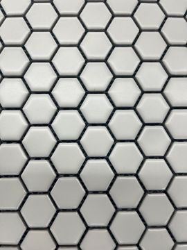 Mosaïque Drift Blanc 10.5 po x 12 po