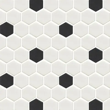 Mosaïque Geo Pattern Hex Pattern 1 mat 12 po x 10 po