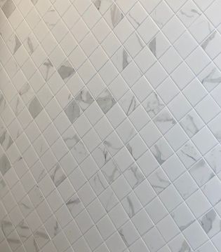 Mosaïque Gema Carrara 11.4 po x 11.4 po