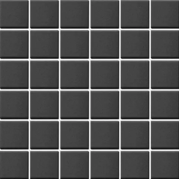 Mosaïque Classic / Techno Black mat 12 po x 12 po