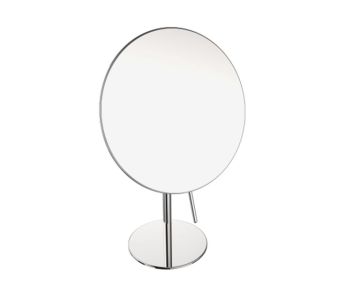 autoportant Round simple face Mirror Mirror KCM-FS-RD-8 nickel brossé