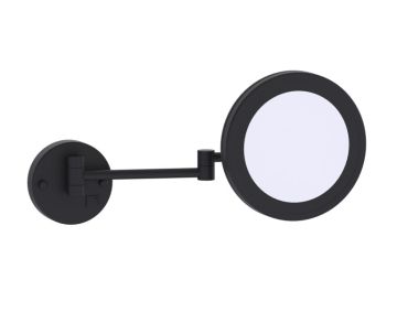 8.5 po Round montage muraled with LED Light Mirror Mirror KCM-RD-8LD noir mat