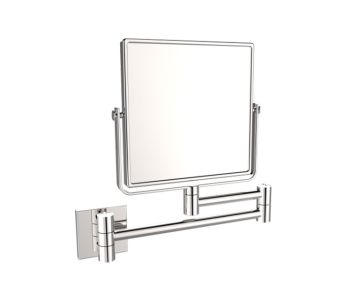 6 po x 6 po Square montage muraled Mirror Mirror KCM-SQ-6 chrome poli