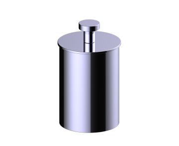 Large Size Bathroom Vanity Countertop Canister OSLO KCT-RD-T-L chrome poli