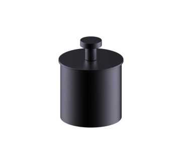 Small Size Bathroom Vanity Countertop Canister OSLO KCT-RD-T-S noir mat