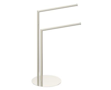 Round double Towel Rail autoportant KFS-RD-DTR nickel brossé