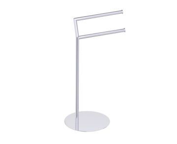 Round double Towel Rail autoportant KFS-RD-SP-DTR chrome poli