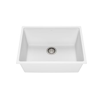 Évier de cuisine Bacia 25 po Sous-plan Granistone Blanc sable
