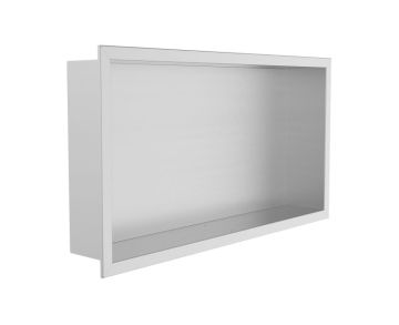niche de douche en saillie 12 po x 24 po Horizontal Niches de douche KSN-BE1224 inox brossé