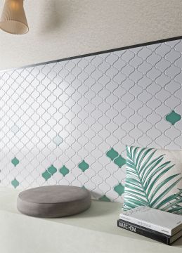 Mosaïque Lantern Gris 11 po x 10 po