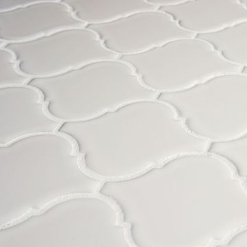 Mosaïque Lantern Blanc 11 po x 10 po