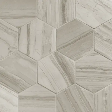 Carreau Lithos Hexagon Beige mat 4.5 po x 4 po