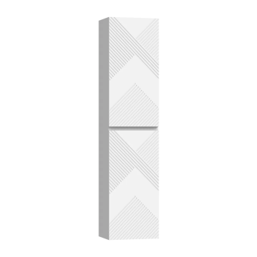 Armoire murale Omaha 16x67" Blanc mat