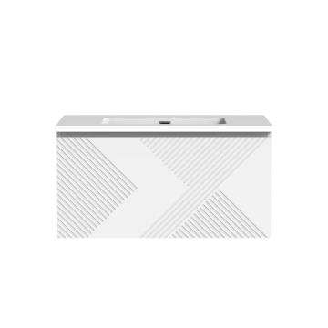 Meuble-lavabo Omaha 36" Blanc mat