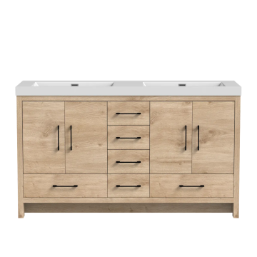 Meuble-lavabo double Baja 60"