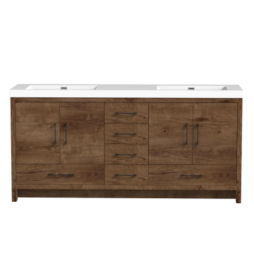 Meuble-lavabo double Baja 71" Rosewood